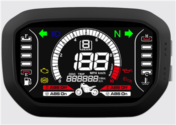 CNK  provides a dashboard LCD screen solution for motorcycles